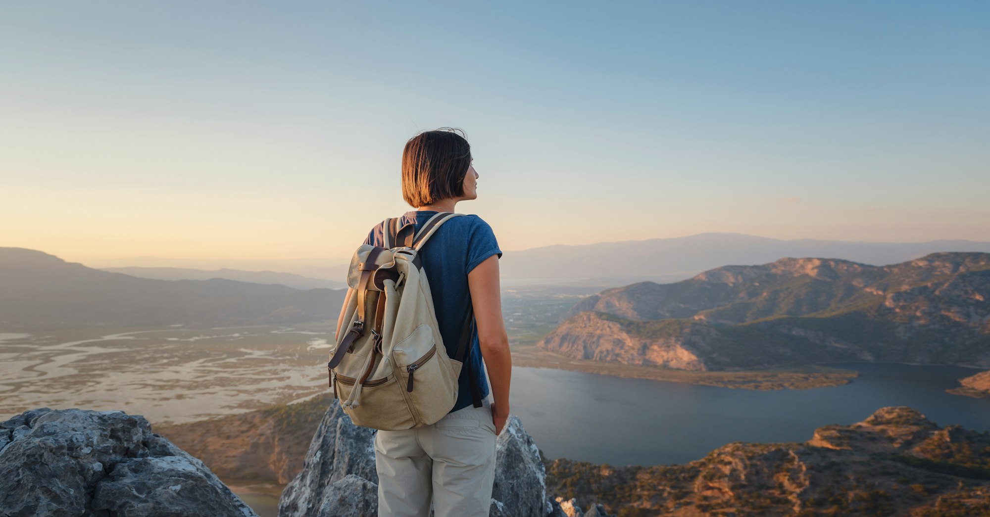 Travel to Turkey, viewpoint over Dalyan