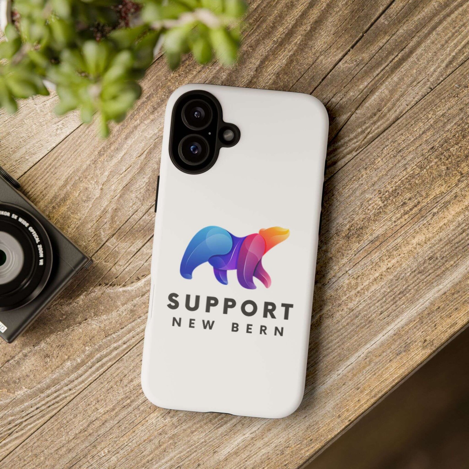 Support New Bern Dual-Layer Tough Phone Case – Shockproof Protective Bear Graphic Cover - Image 92