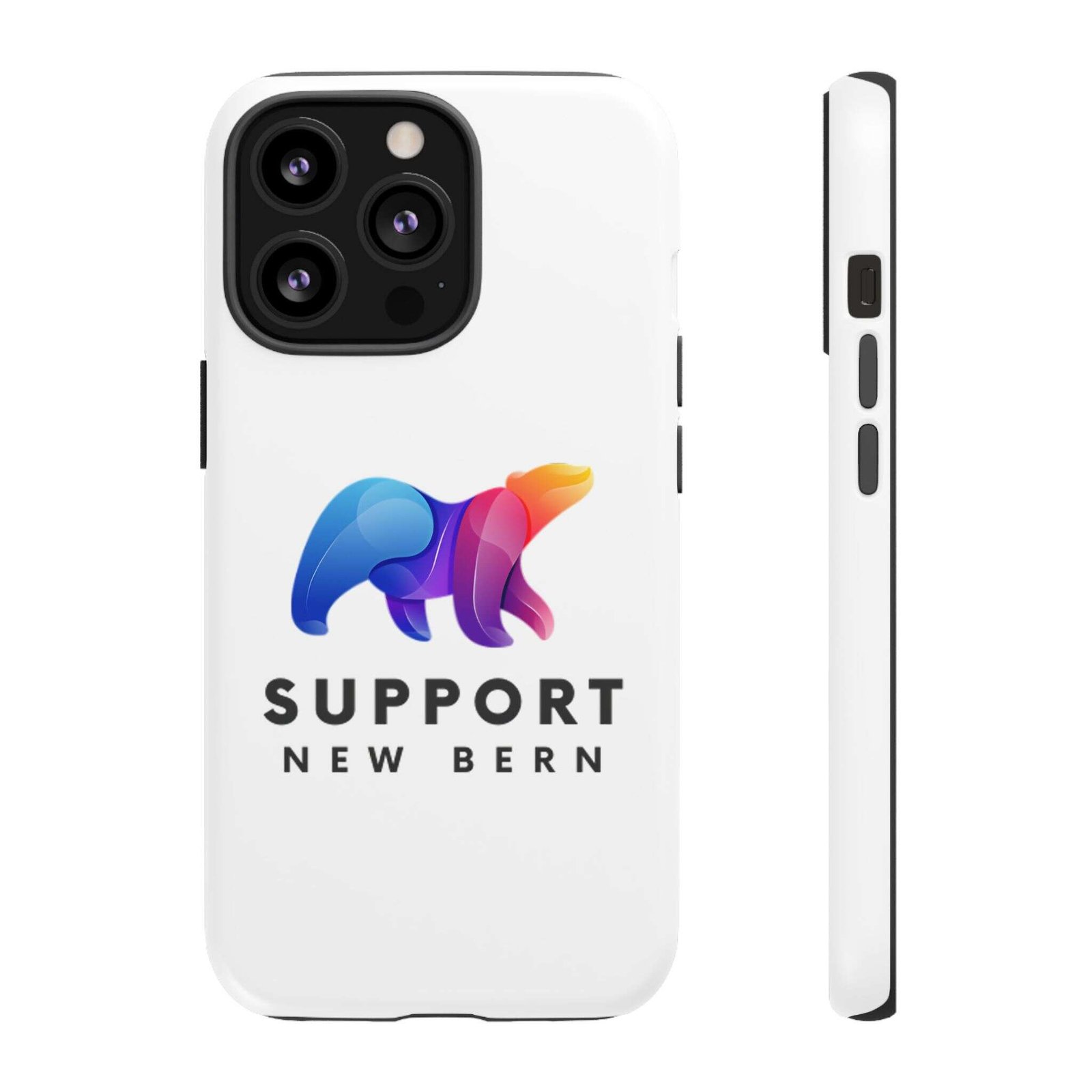 Support New Bern Dual-Layer Tough Phone Case – Shockproof Protective Bear Graphic Cover - Image 11