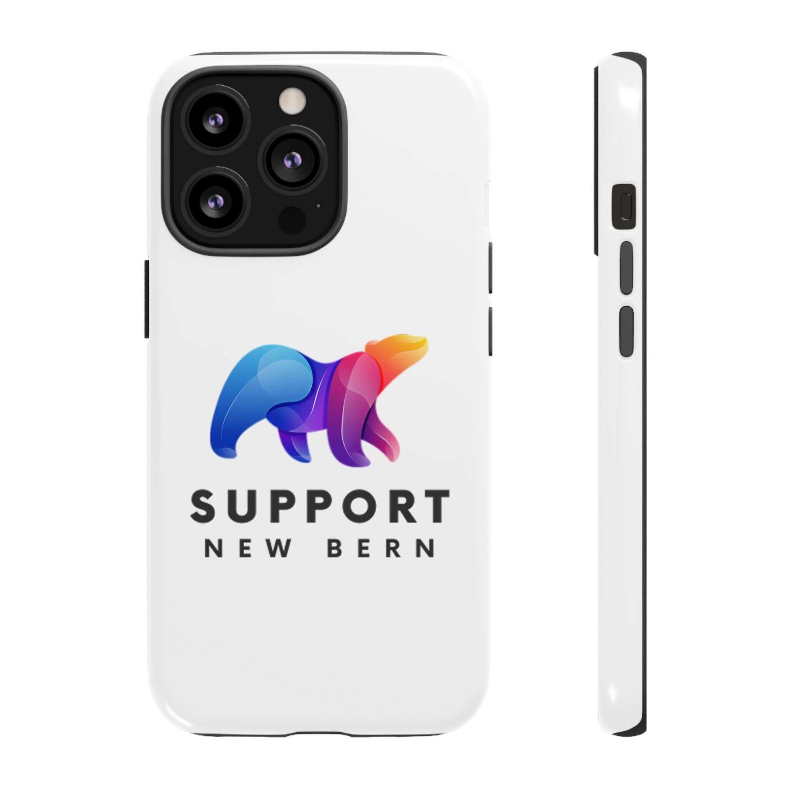 Support New Bern Dual-Layer Tough Phone Case – Shockproof Protective Bear Graphic Cover - Image 9
