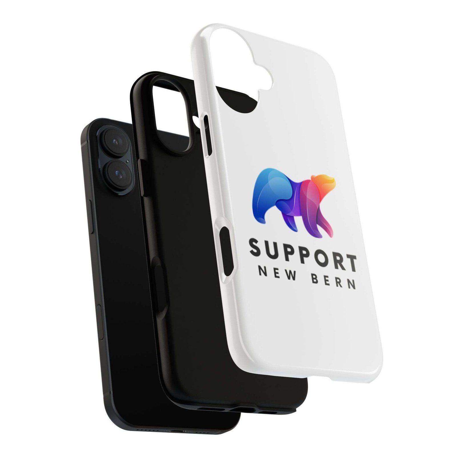 Support New Bern Dual-Layer Tough Phone Case – Shockproof Protective Bear Graphic Cover - Image 87