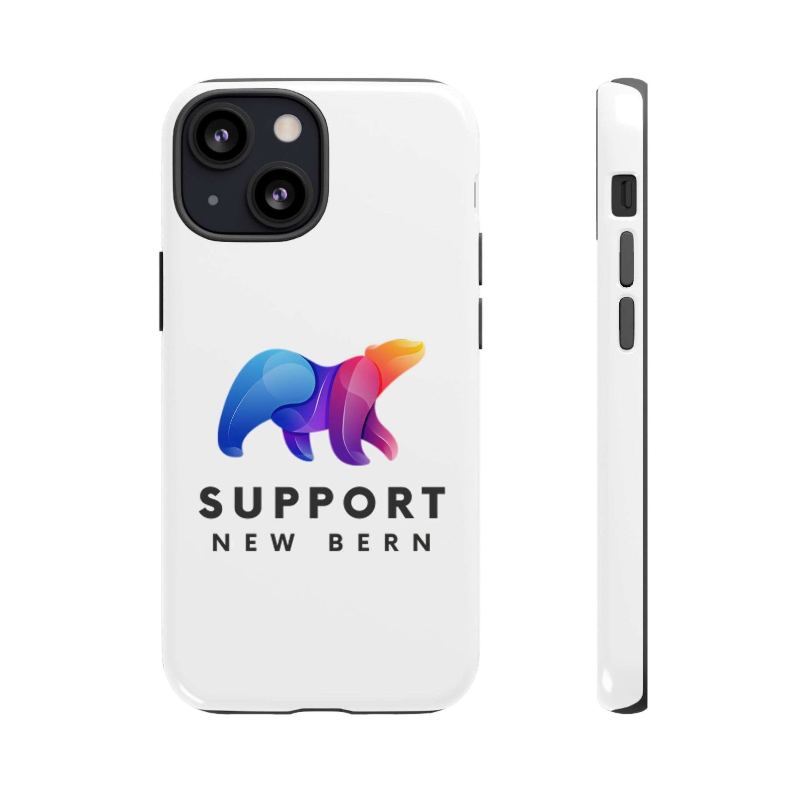 Support New Bern Dual-Layer Tough Phone Case – Shockproof Protective Bear Graphic Cover - Image 5