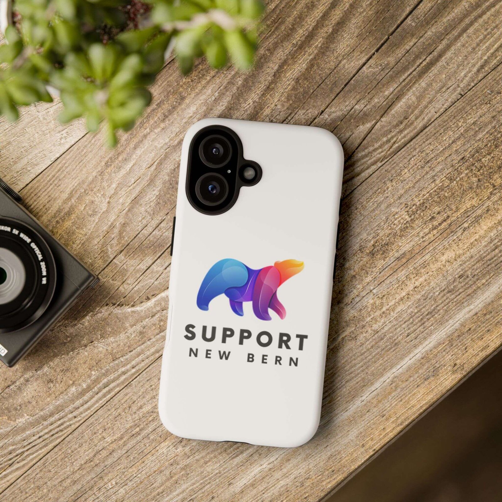 Support New Bern Dual-Layer Tough Phone Case – Shockproof Protective Bear Graphic Cover - Image 84