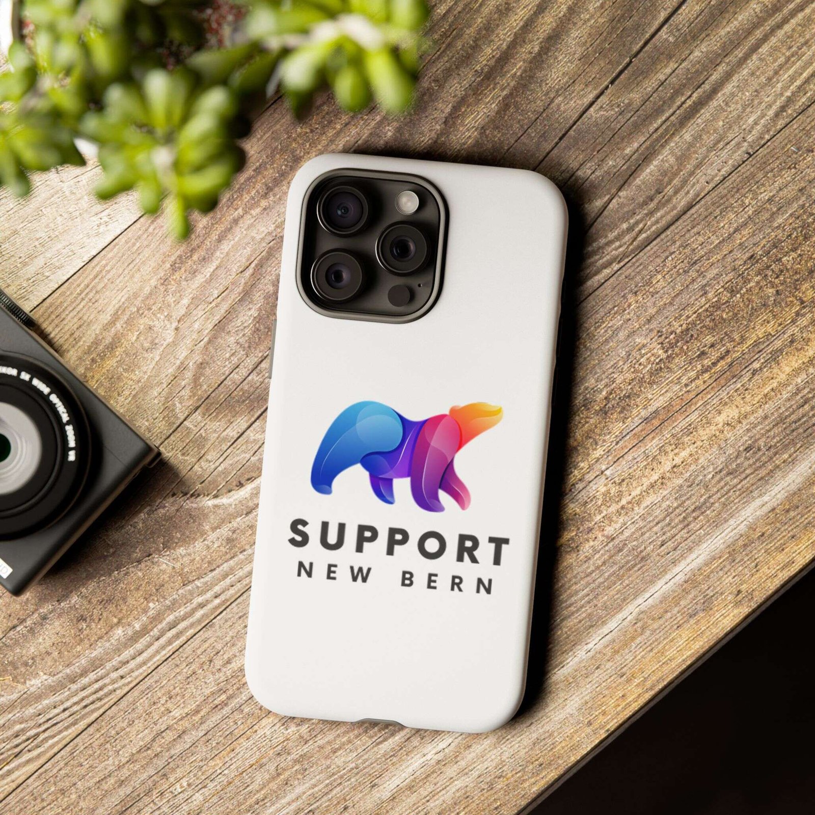 Support New Bern Dual-Layer Tough Phone Case – Shockproof Protective Bear Graphic Cover - Image 68