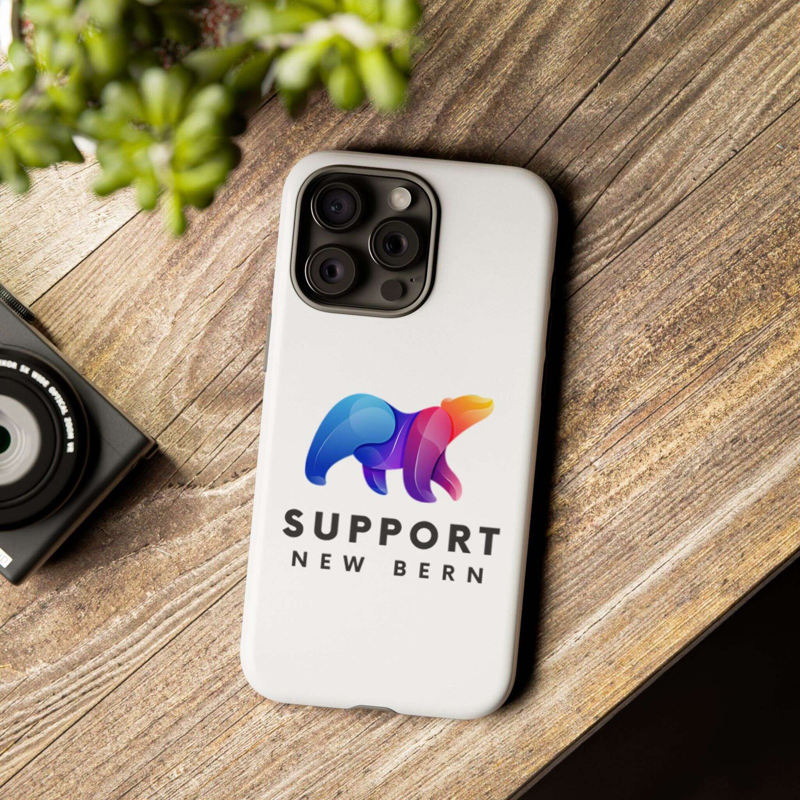 Support New Bern Dual-Layer Tough Phone Case – Shockproof Protective Bear Graphic Cover - Image 65