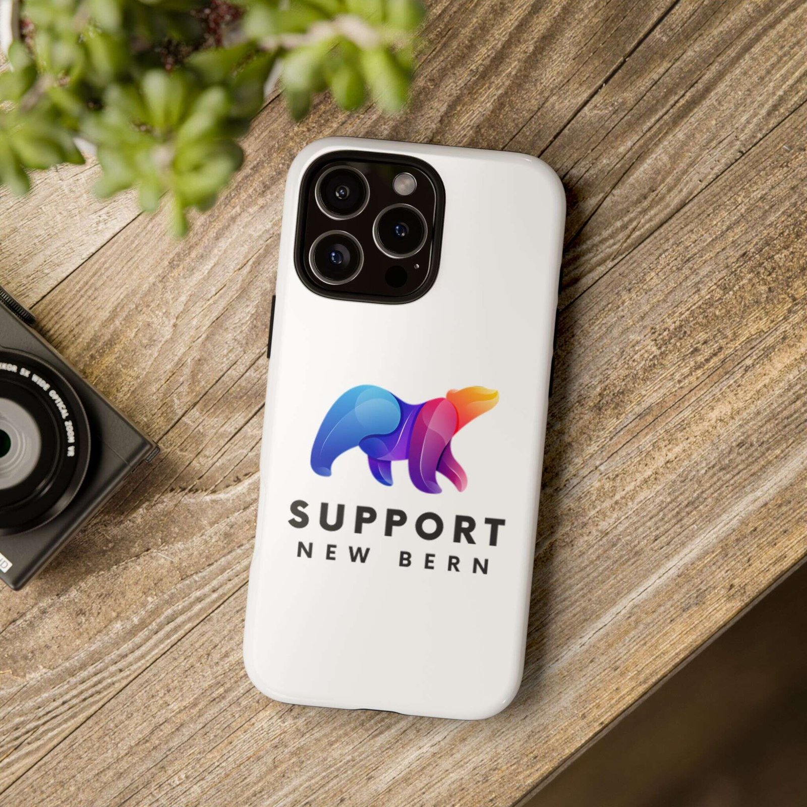 Support New Bern Dual-Layer Tough Phone Case – Shockproof Protective Bear Graphic Cover - Image 104