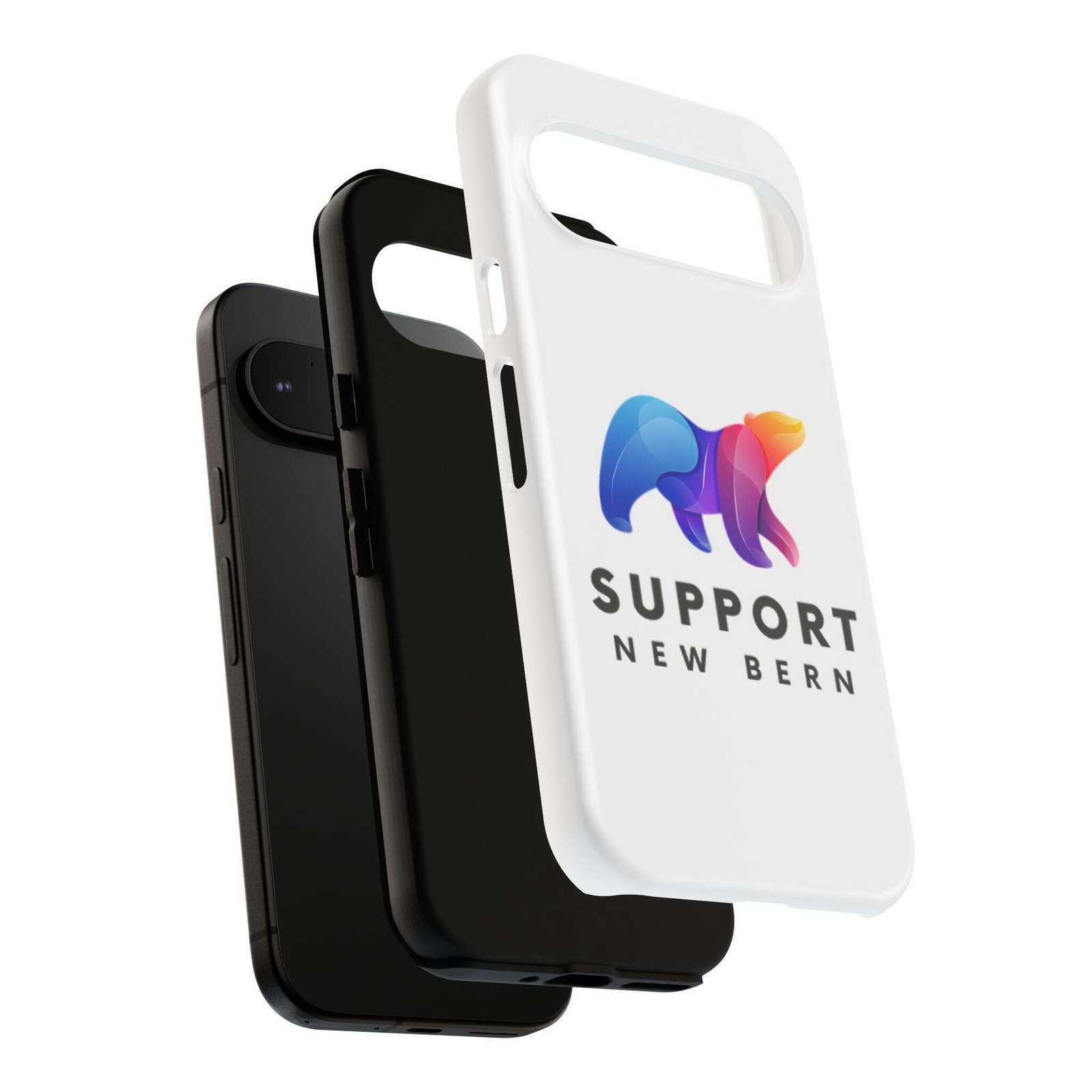 Support New Bern Dual-Layer Tough Phone Case – Shockproof Protective Bear Graphic Cover - Image 114