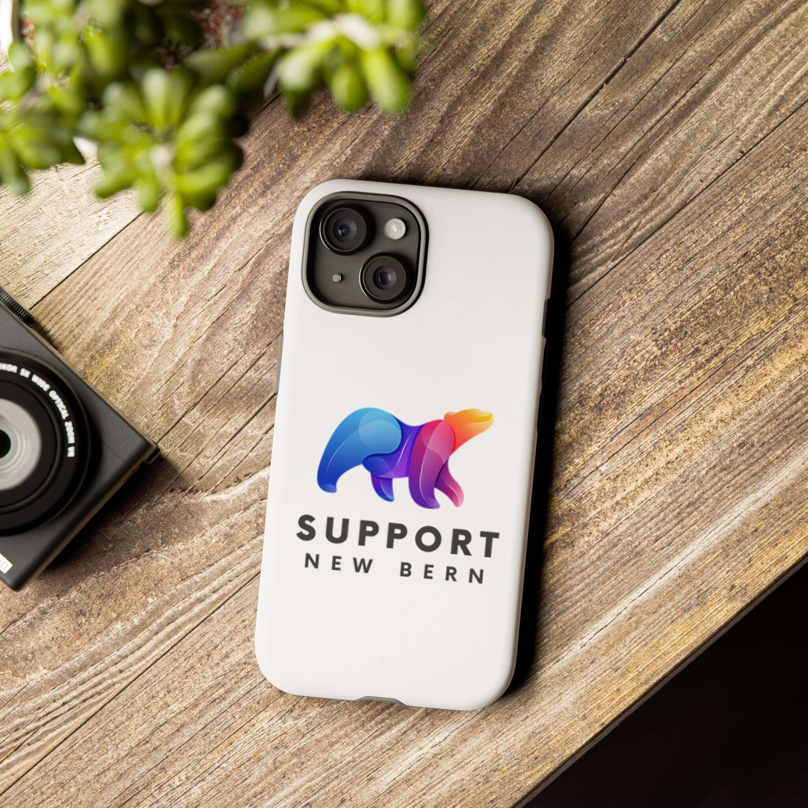Support New Bern Dual-Layer Tough Phone Case – Shockproof Protective Bear Graphic Cover - Image 50