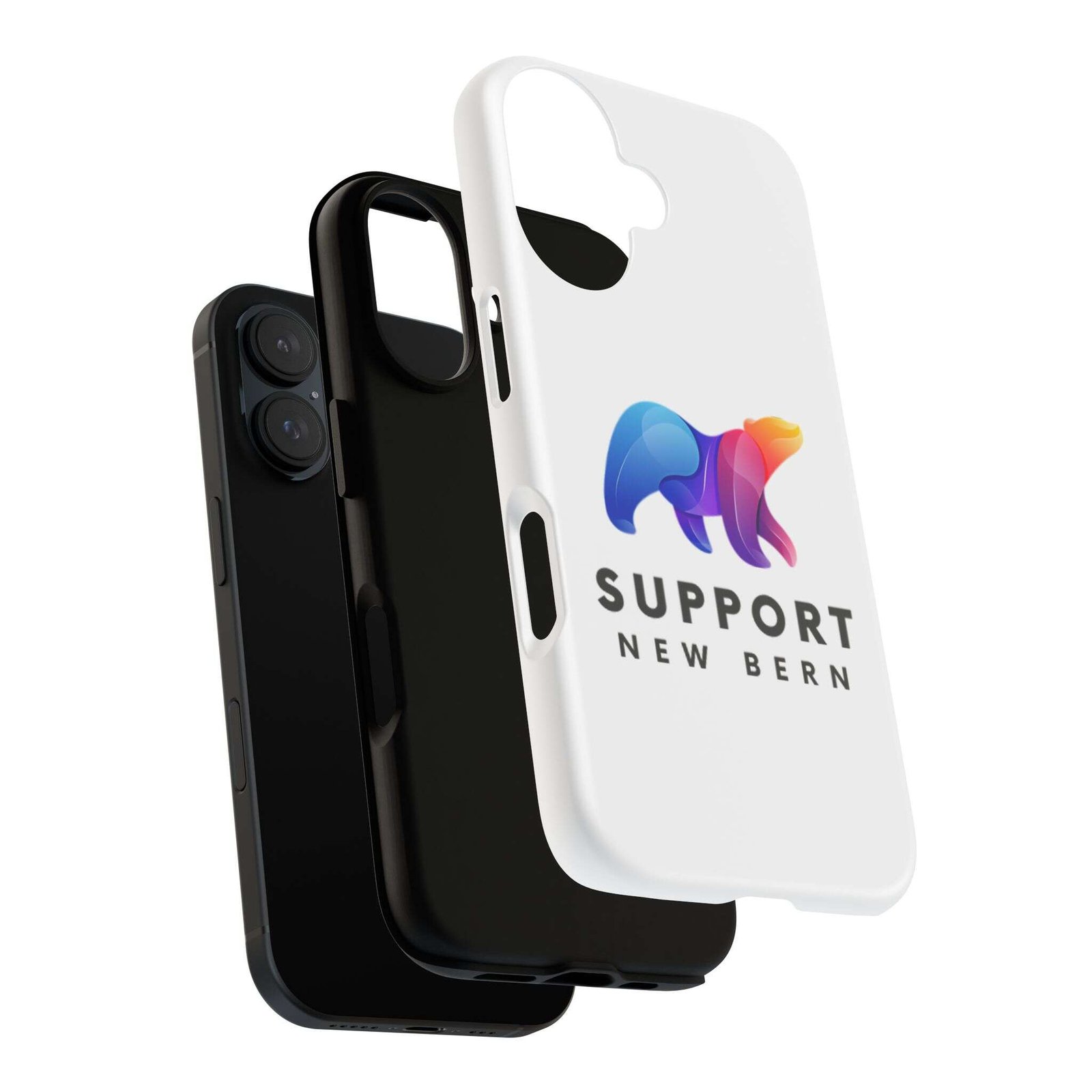 Support New Bern Dual-Layer Tough Phone Case – Shockproof Protective Bear Graphic Cover - Image 83