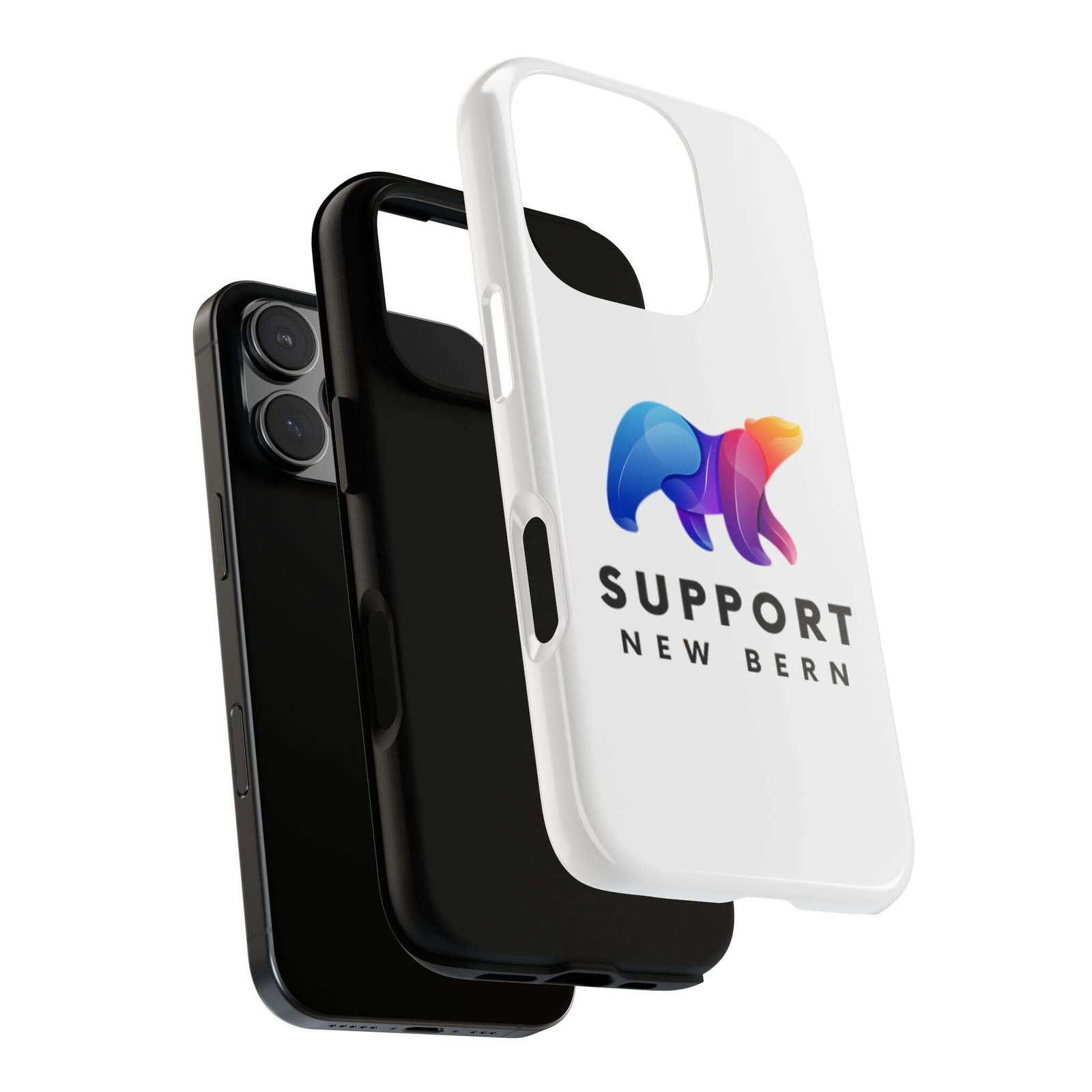 Support New Bern Dual-Layer Tough Phone Case – Shockproof Protective Bear Graphic Cover - Image 95