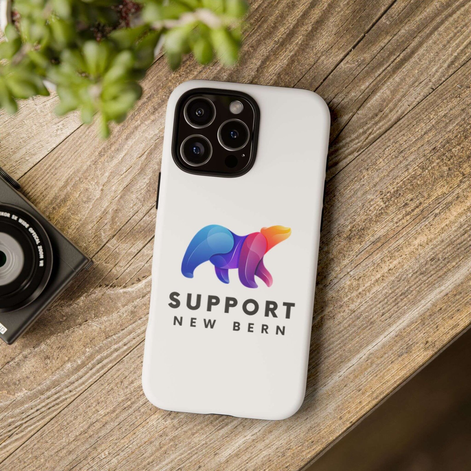 Support New Bern Dual-Layer Tough Phone Case – Shockproof Protective Bear Graphic Cover - Image 108
