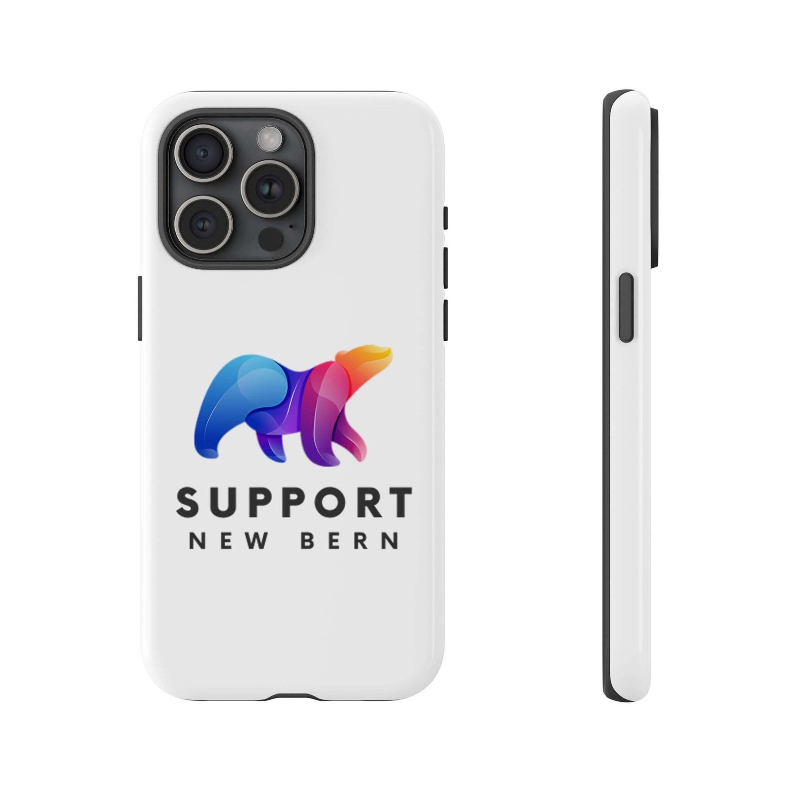 Support New Bern Dual-Layer Tough Phone Case – Shockproof Protective Bear Graphic Cover - Image 63