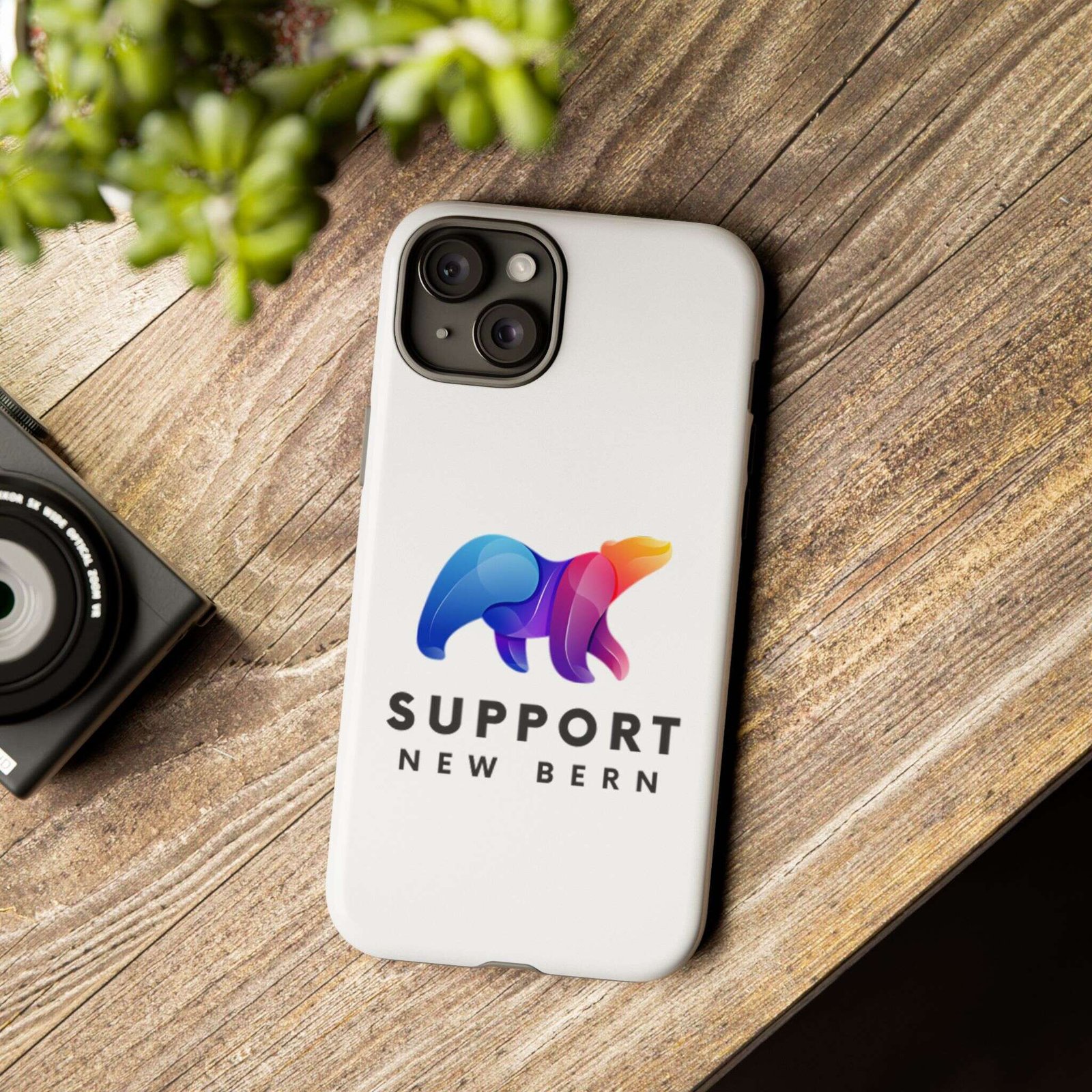 Support New Bern Dual-Layer Tough Phone Case – Shockproof Protective Bear Graphic Cover - Image 53