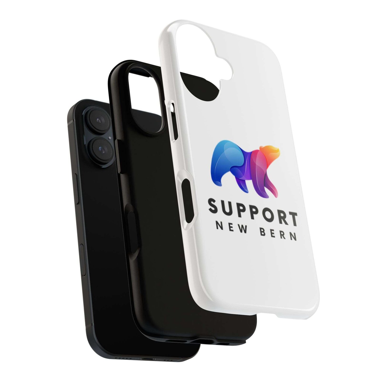 Support New Bern Dual-Layer Tough Phone Case – Shockproof Protective Bear Graphic Cover - Image 79