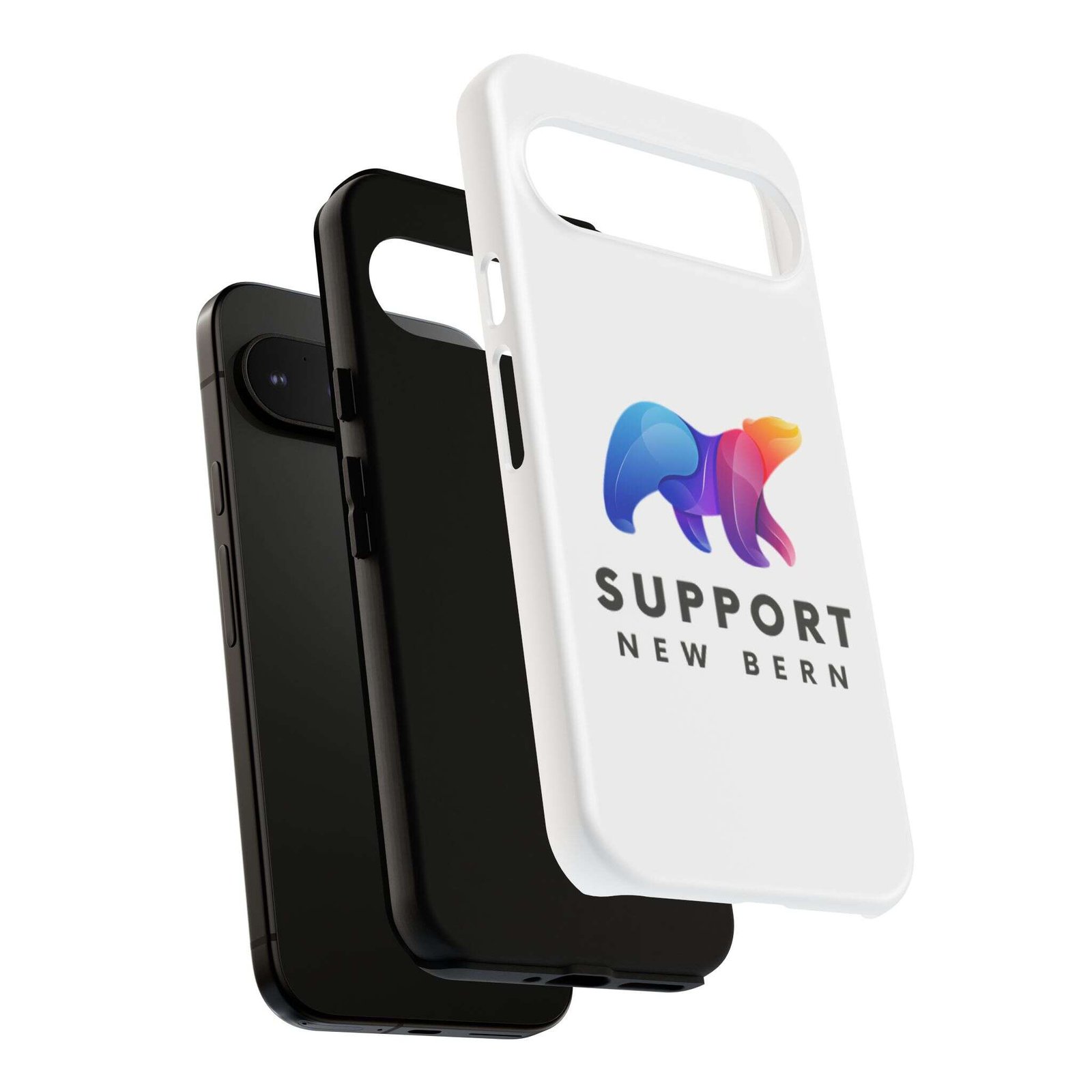 Support New Bern Dual-Layer Tough Phone Case – Shockproof Protective Bear Graphic Cover - Image 126