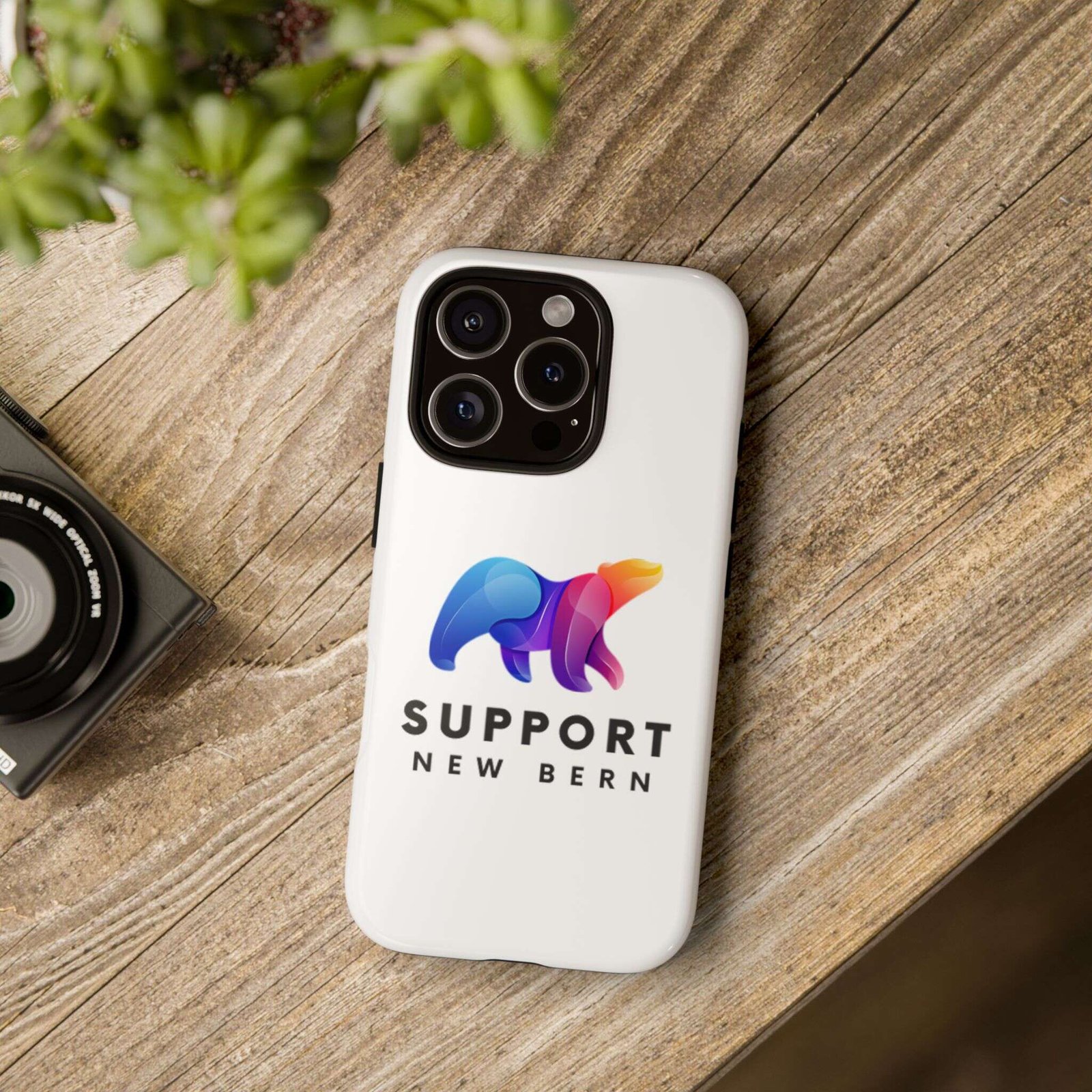 Support New Bern Dual-Layer Tough Phone Case – Shockproof Protective Bear Graphic Cover - Image 96
