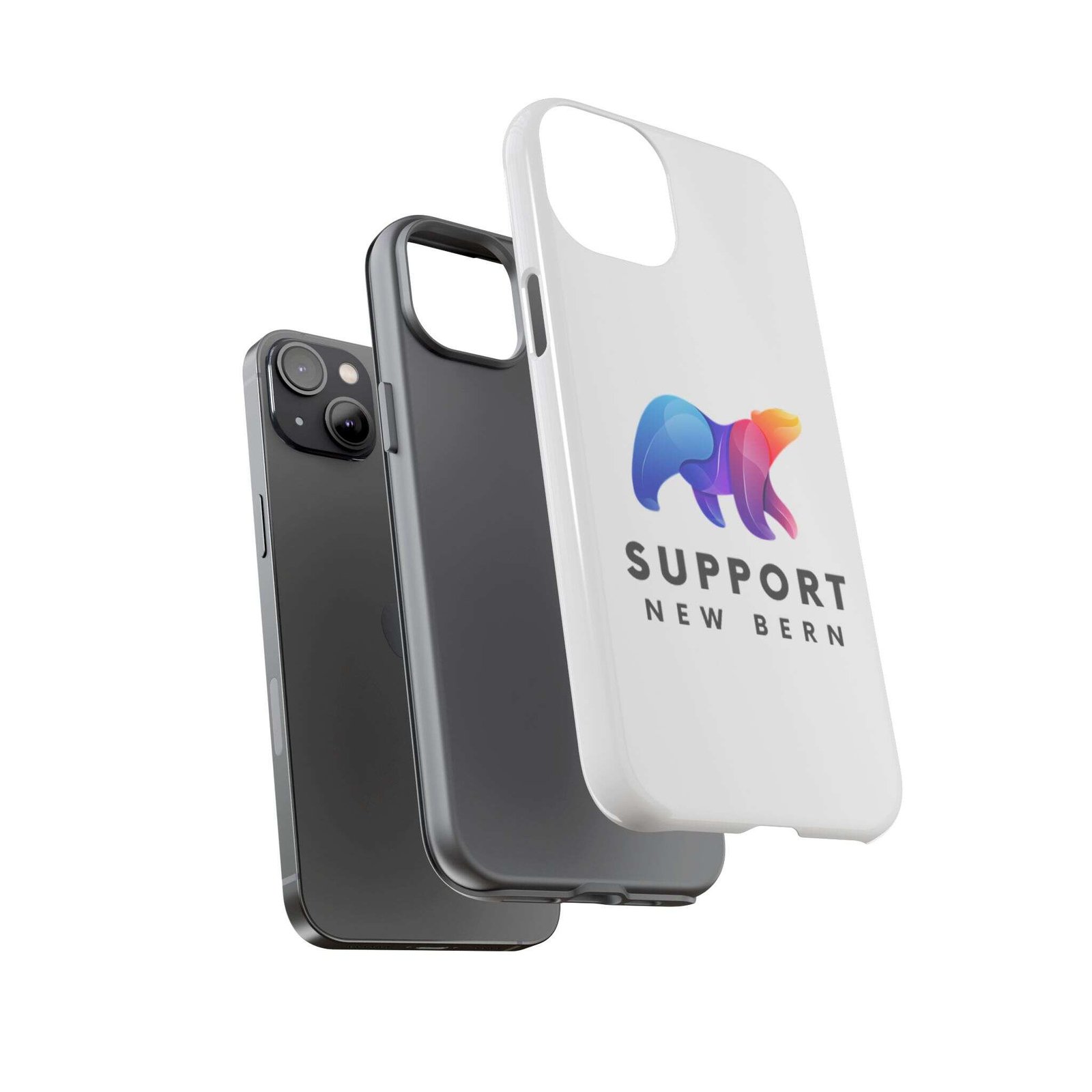Support New Bern Dual-Layer Tough Phone Case – Shockproof Protective Bear Graphic Cover - Image 31