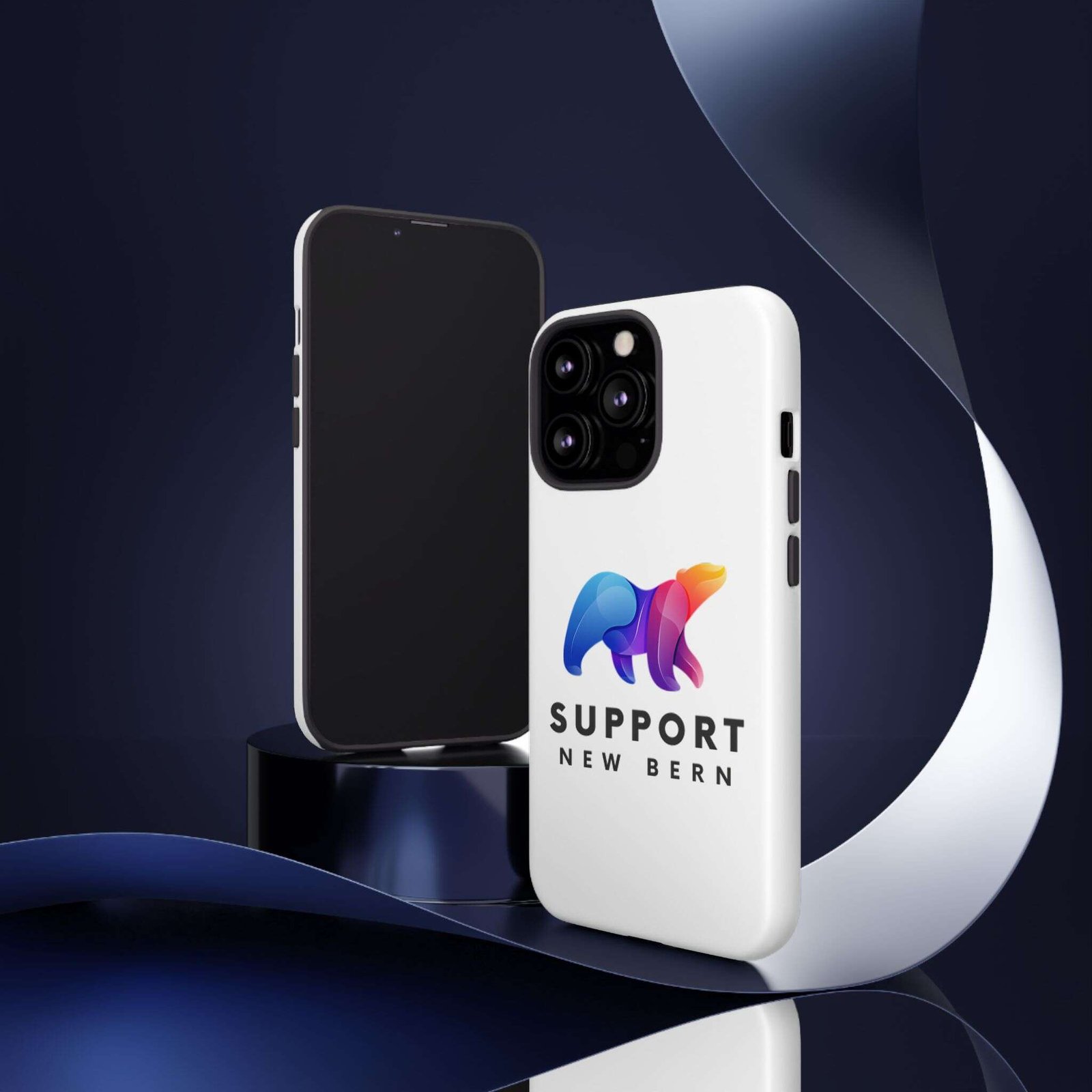Support New Bern Dual-Layer Tough Phone Case – Shockproof Protective Bear Graphic Cover - Image 12