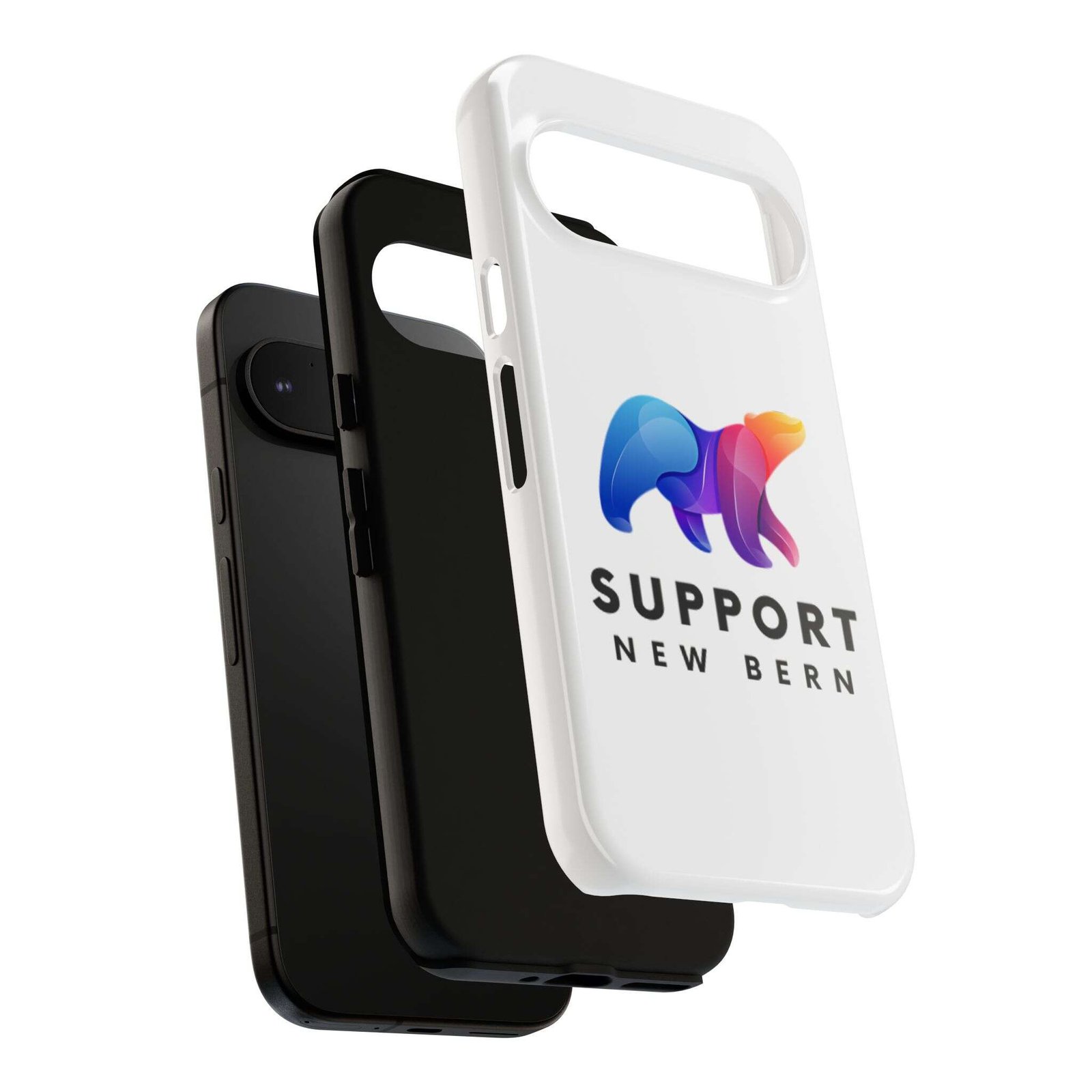 Support New Bern Dual-Layer Tough Phone Case – Shockproof Protective Bear Graphic Cover - Image 111