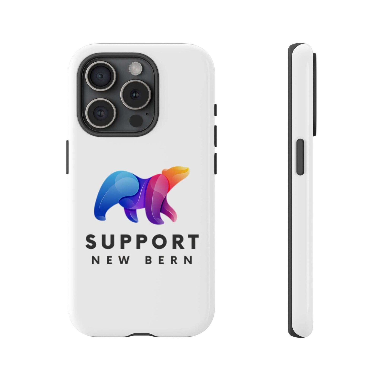 Support New Bern Dual-Layer Tough Phone Case – Shockproof Protective Bear Graphic Cover - Image 57