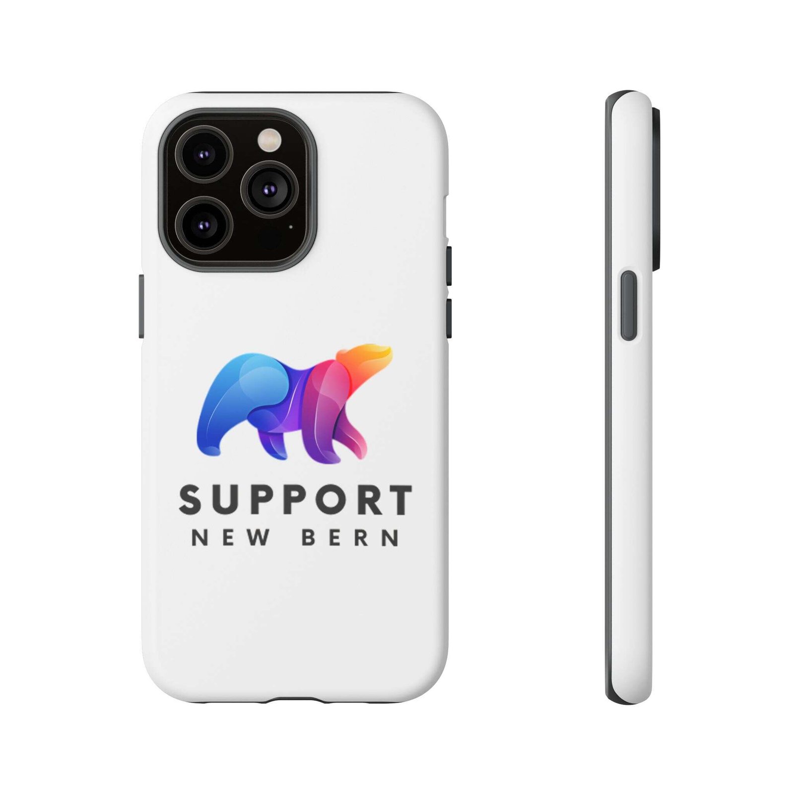 Support New Bern Dual-Layer Tough Phone Case – Shockproof Protective Bear Graphic Cover - Image 41