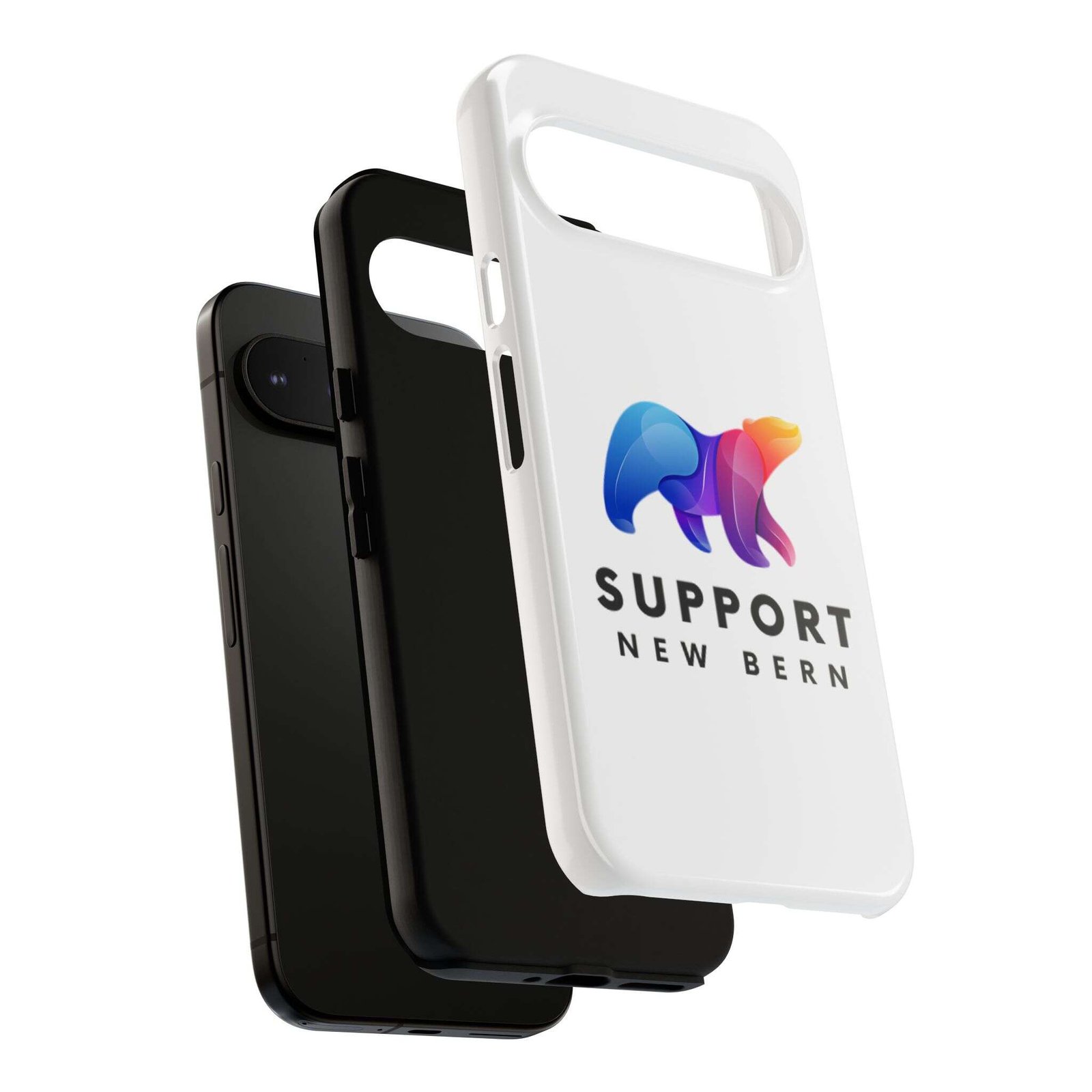 Support New Bern Dual-Layer Tough Phone Case – Shockproof Protective Bear Graphic Cover - Image 123