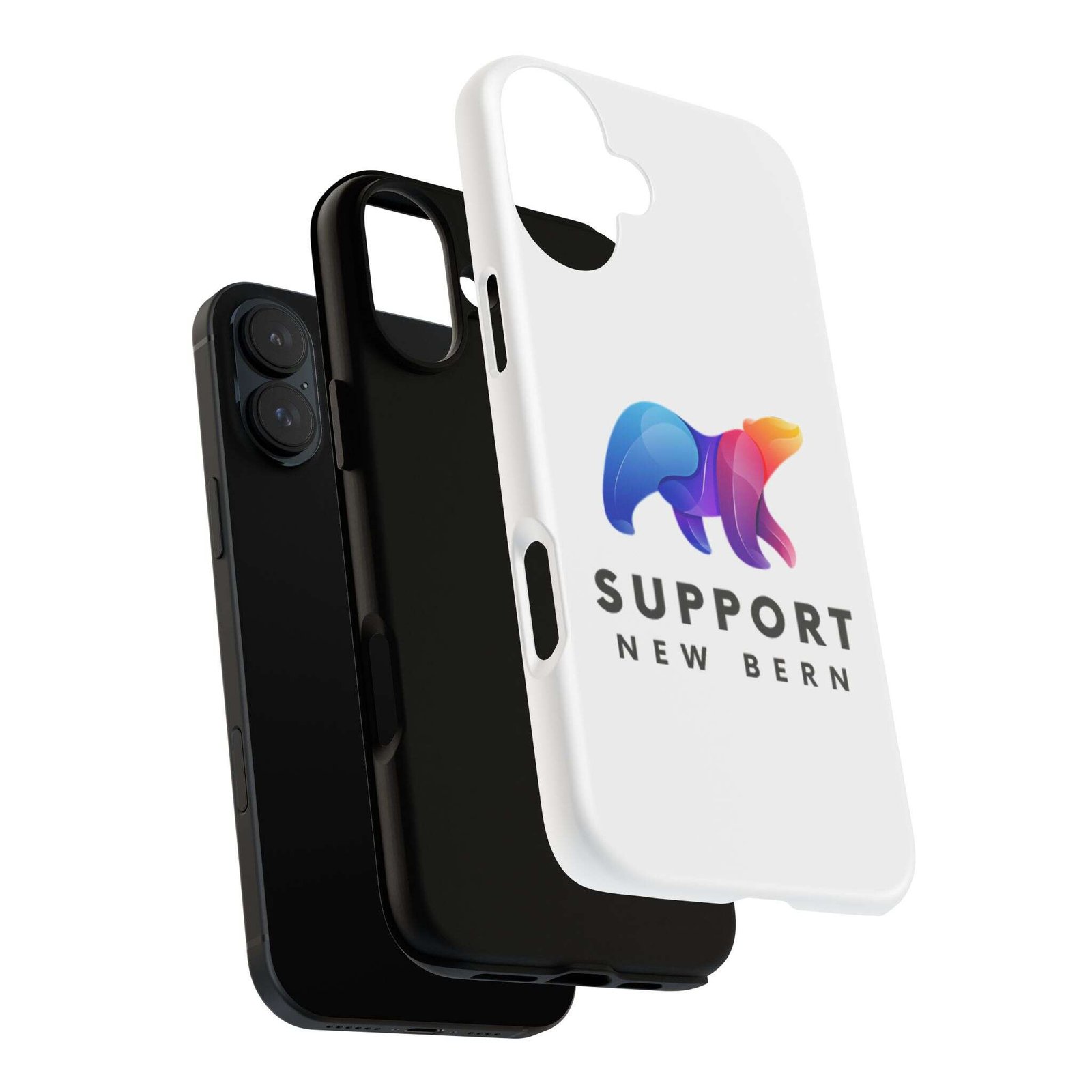 Support New Bern Dual-Layer Tough Phone Case – Shockproof Protective Bear Graphic Cover - Image 91