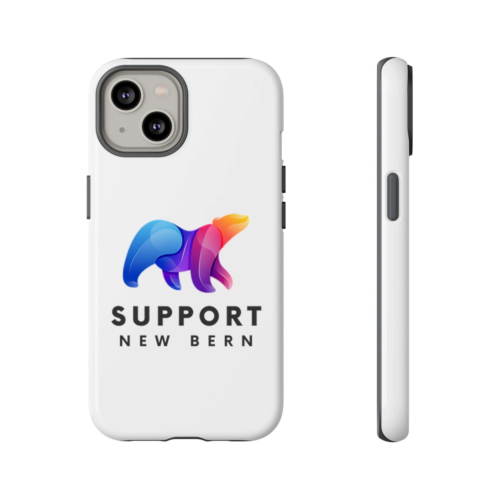 Support New Bern Dual-Layer Tough Phone Case – Shockproof Protective Bear Graphic Cover - Image 13